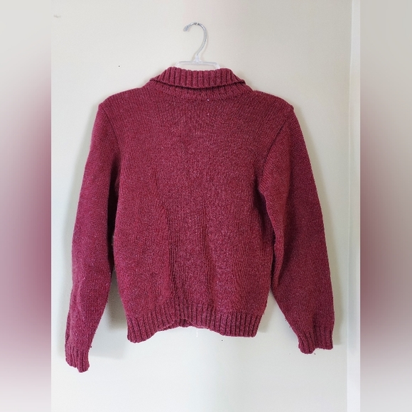 100% Pure New Merino Wool Cardigan Made in Ireland - Picture 2 of 4